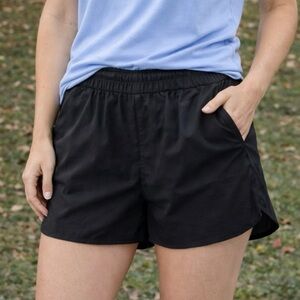 Madewell Black Athletic Leisure Two Front Pocket Shorts Women's Size XXL